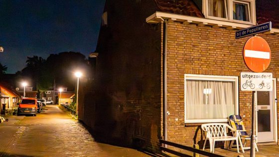 De straat waar de overval plaatsvond (foto: Harrie Grijseels / Persbureau Heitink).