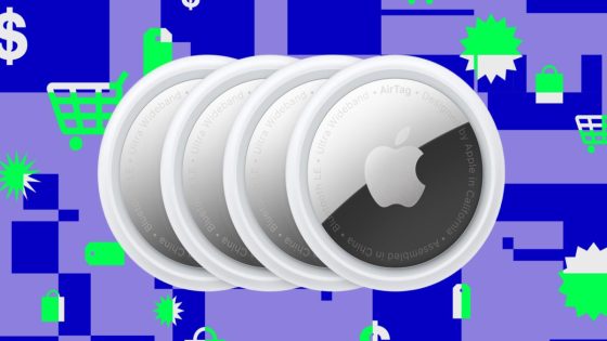 A four-pack of Apple AirTags are 34 percent off